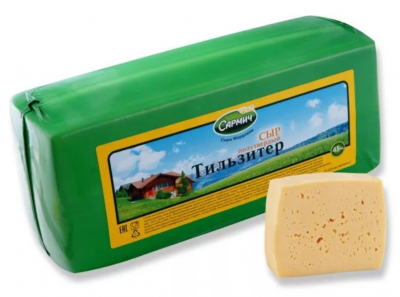 Сыр весовой Тильзитер 45% Сармич брус~3-4кг